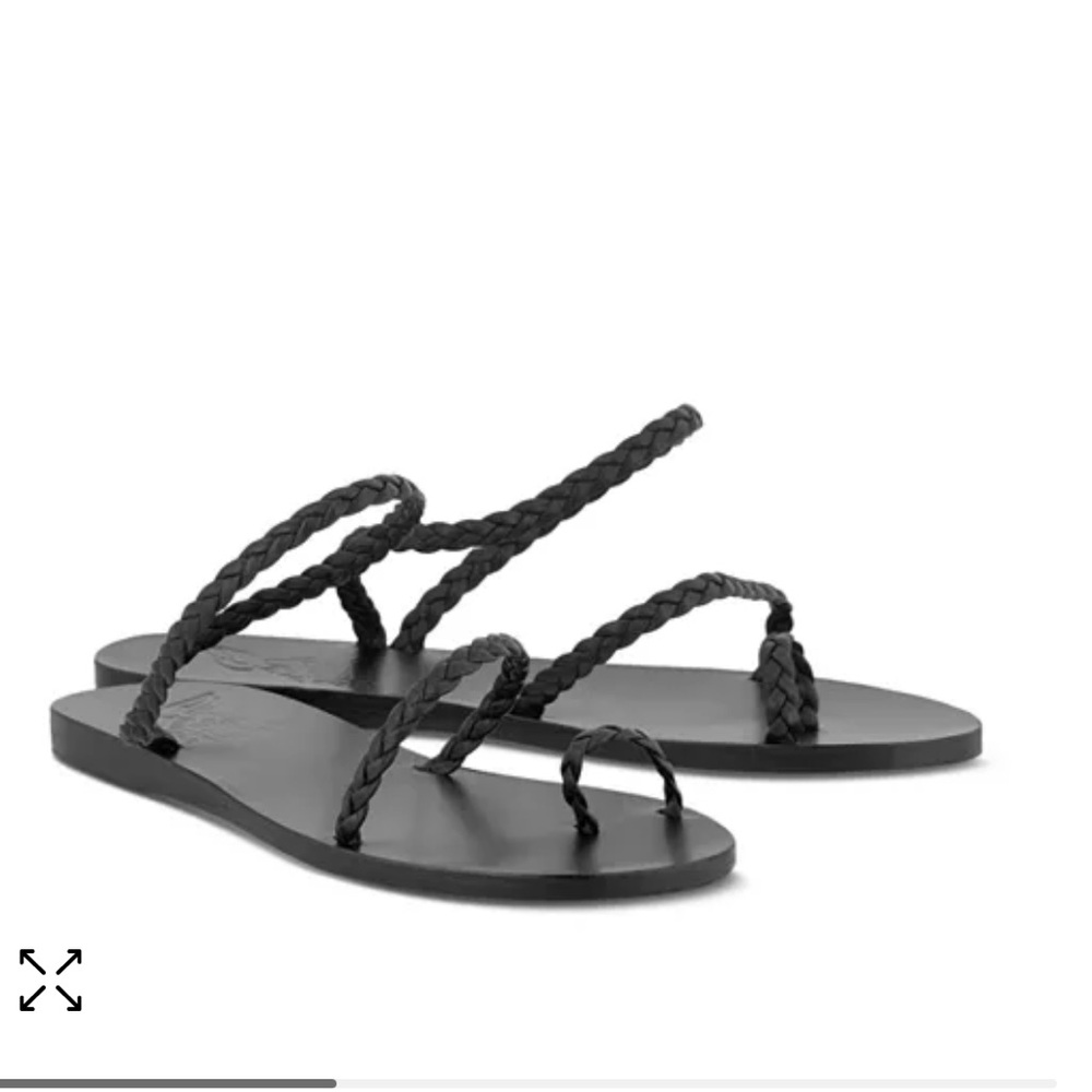 Ancient Greek Sandals Eleftheria Braided Strappy Sandals black size 39